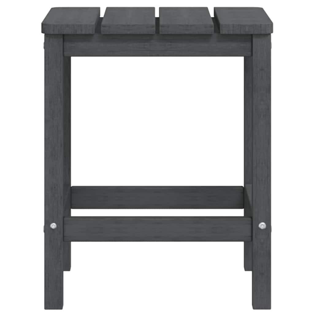 Garden Adirondack Table Anthracite 38x38x46 cm HDPE