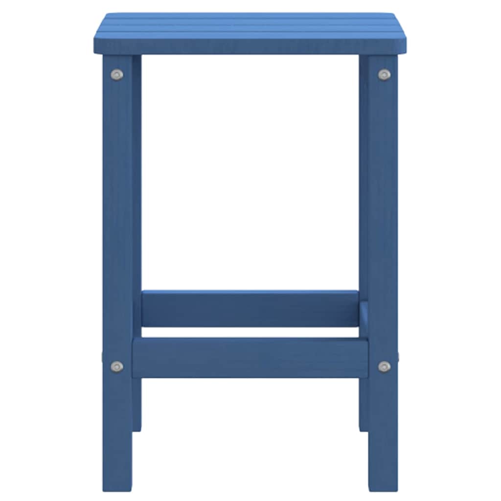 Garden Adirondack Table Aqua Blue 38x38x46 cm HDPE