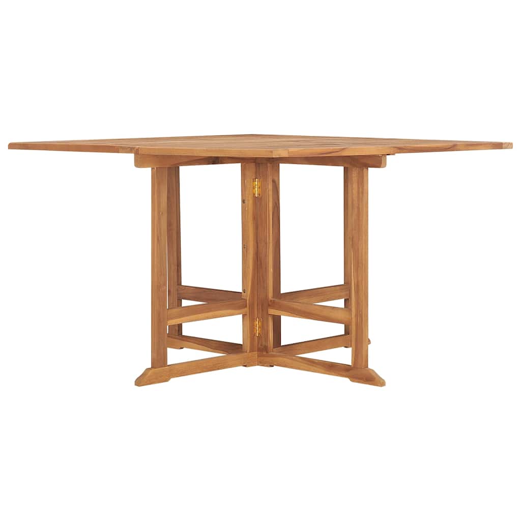 Folding Garden Dining Table 110x110x75 cm Solid Wood Teak