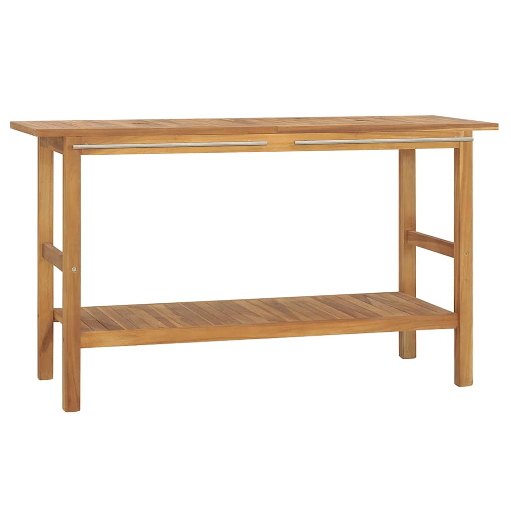 318482 vidaXL Bathroom Vanity Cabinet Solid Wood Teak 132x45x75 cm