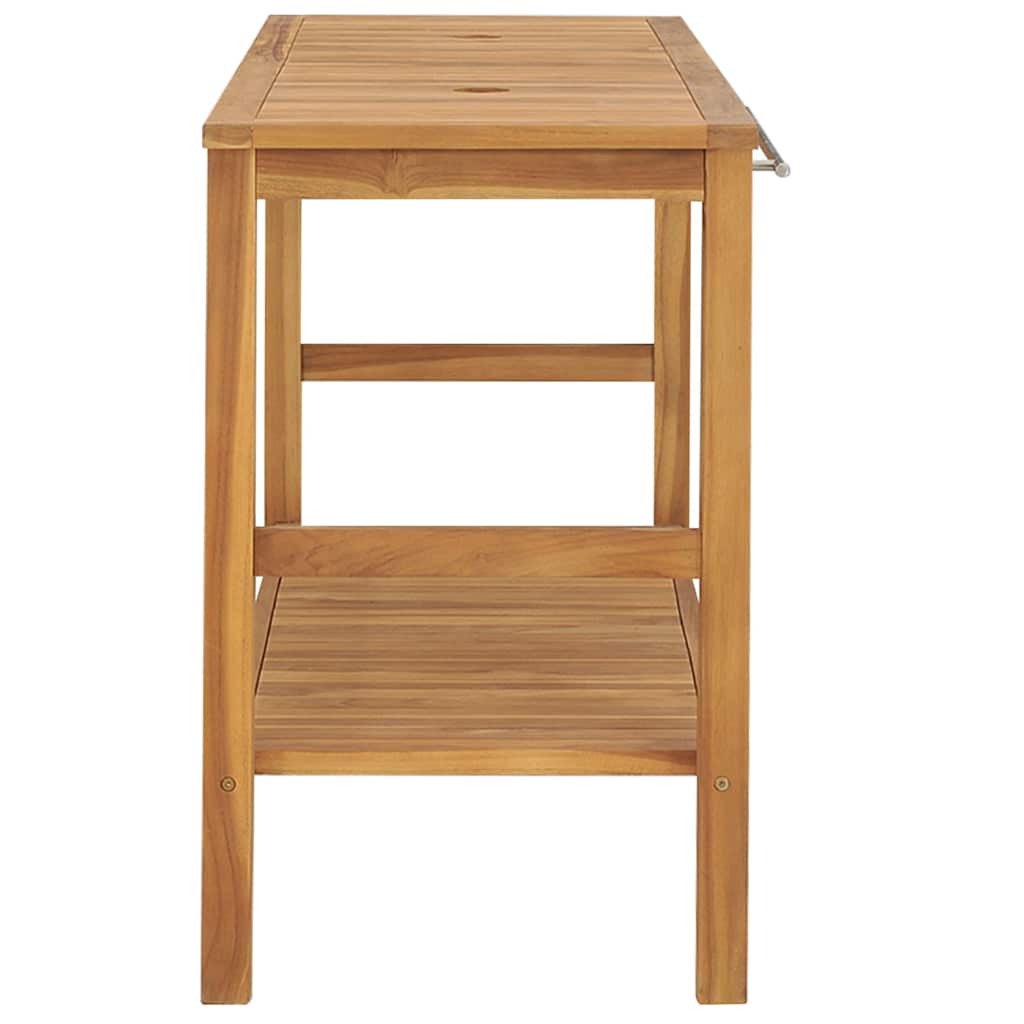 318482 vidaXL Bathroom Vanity Cabinet Solid Wood Teak 132x45x75 cm