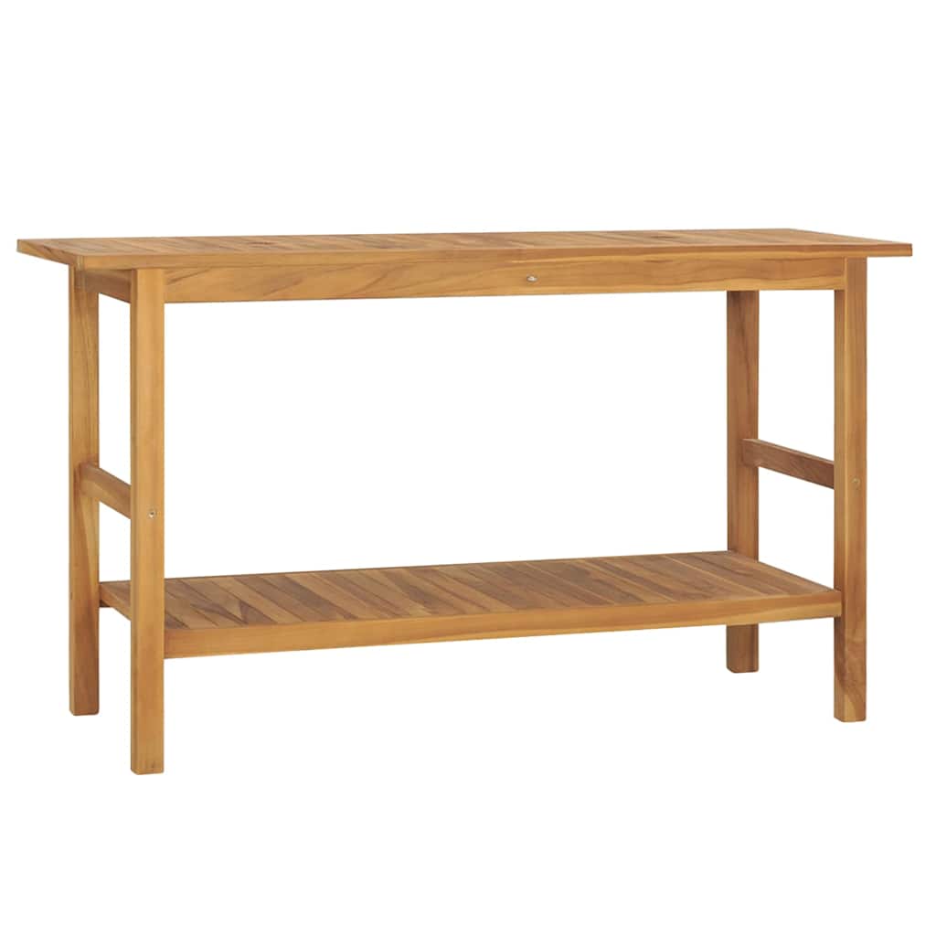 318482 vidaXL Bathroom Vanity Cabinet Solid Wood Teak 132x45x75 cm