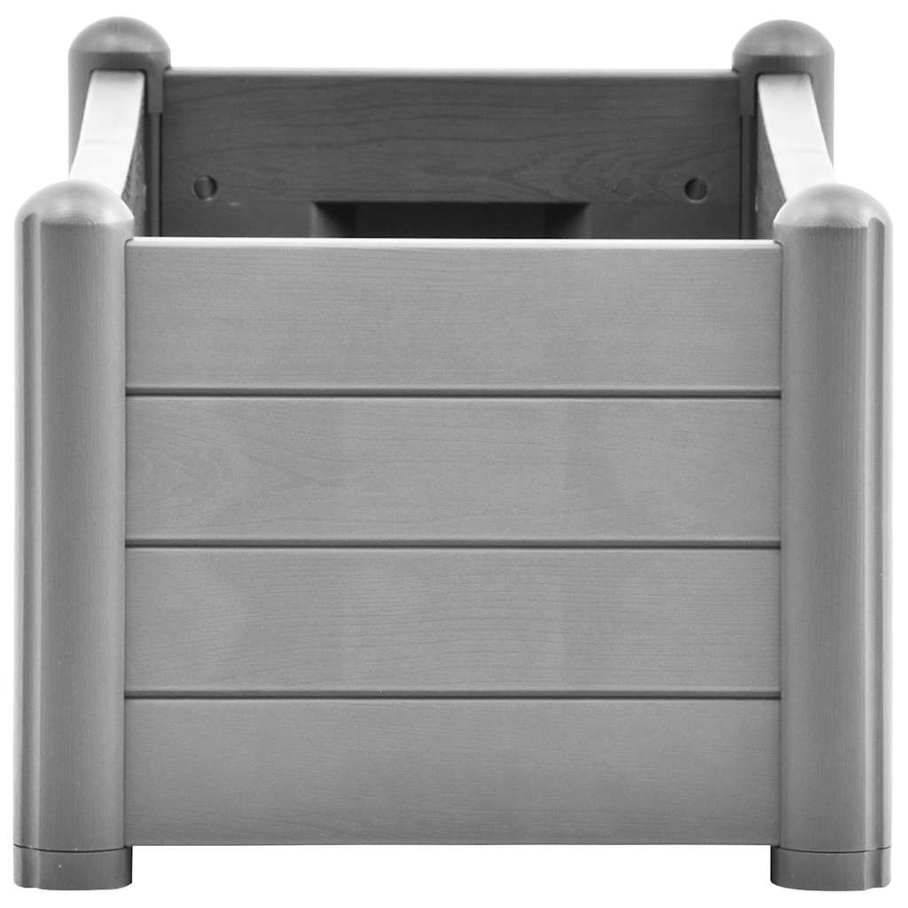 Garden Raised Bed PP Stone Grey 100x43x35 cm