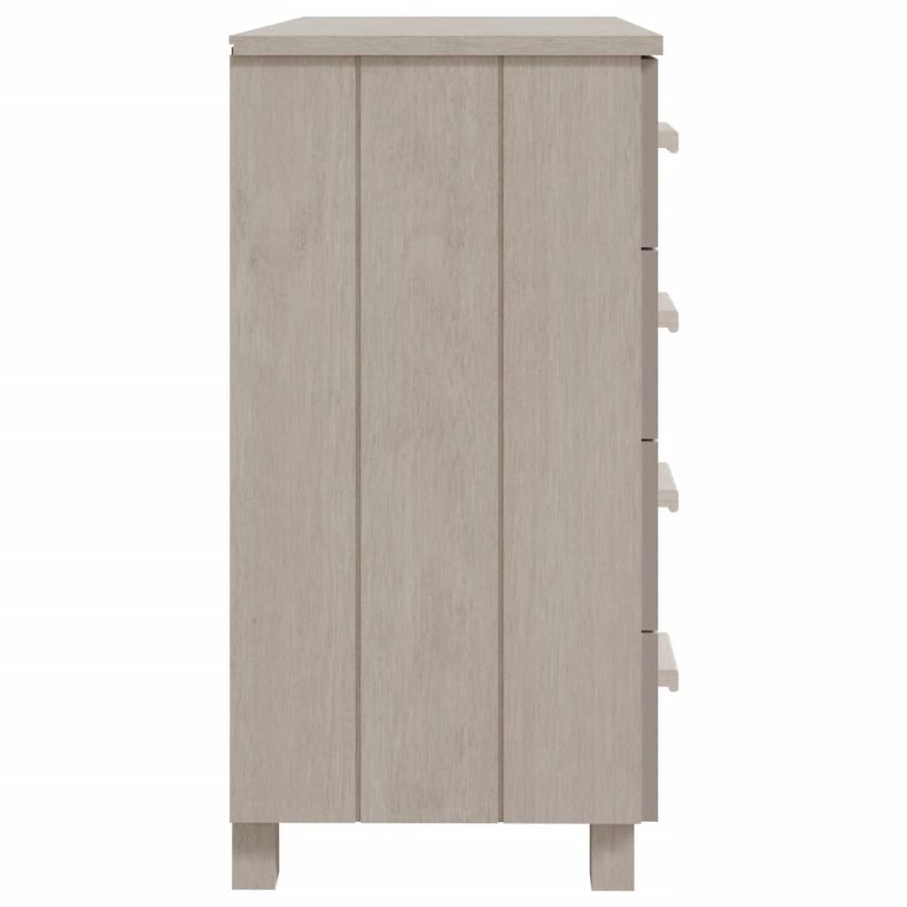 Buffet HAMAR Blanc 79x40x80 cm Bois Massif Pin