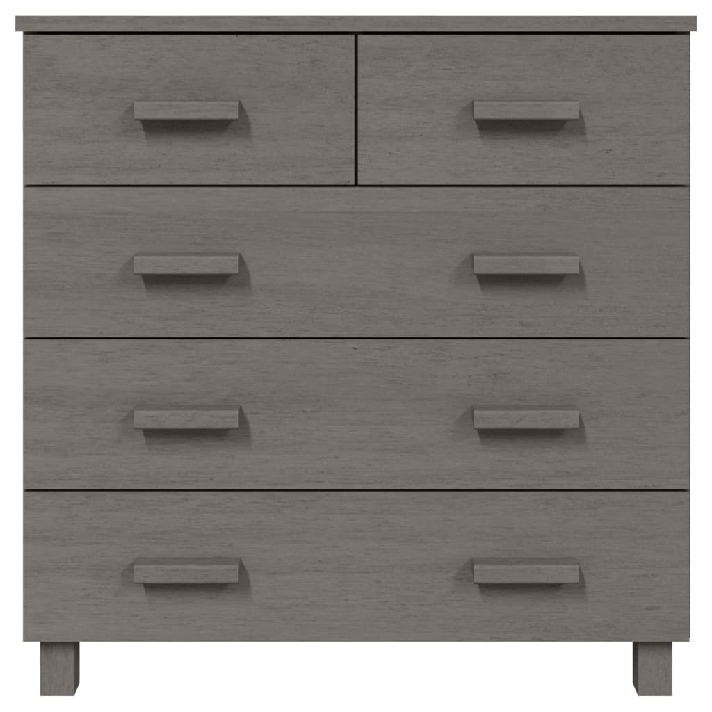 Dressoir HAMAR lichtgrijs 79x40x80 cm massief grenenhout