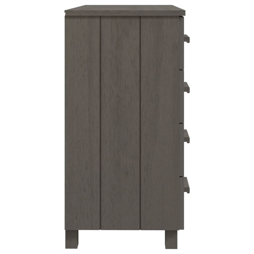 Dressoir HAMAR lichtgrijs 79x40x80 cm massief grenenhout