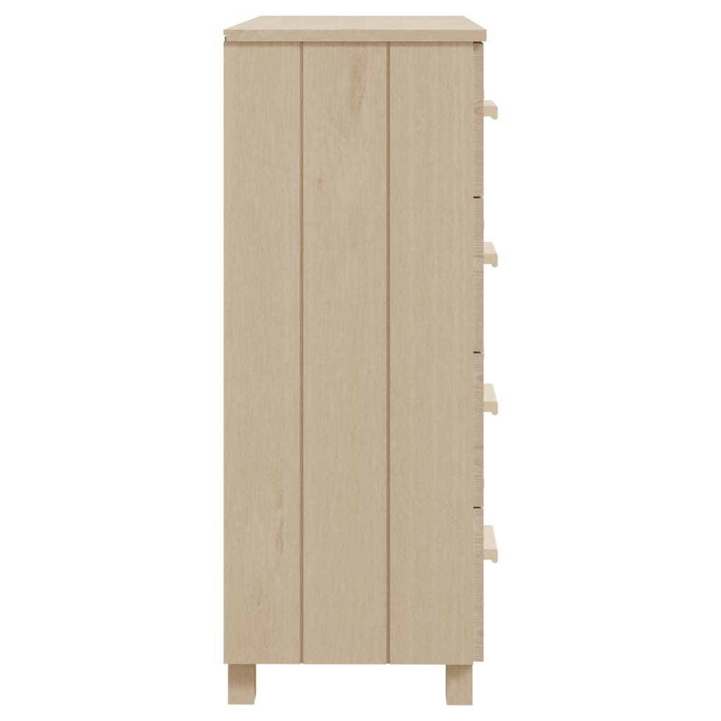 Dressoir HAMAR Honingbruin 79x40x103,5 cm massief grenenhout