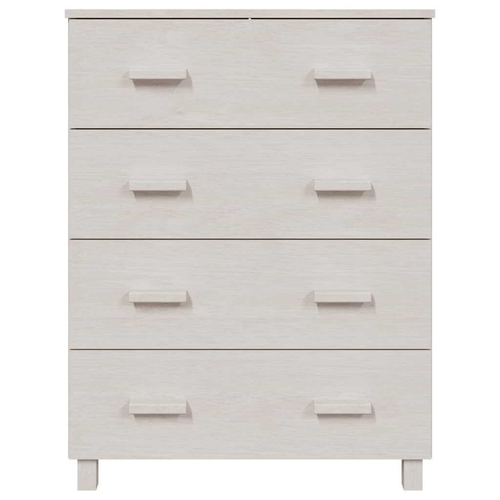 Buffet HAMAR Blanc 79x40x103,5 cm Bois Massif Pin