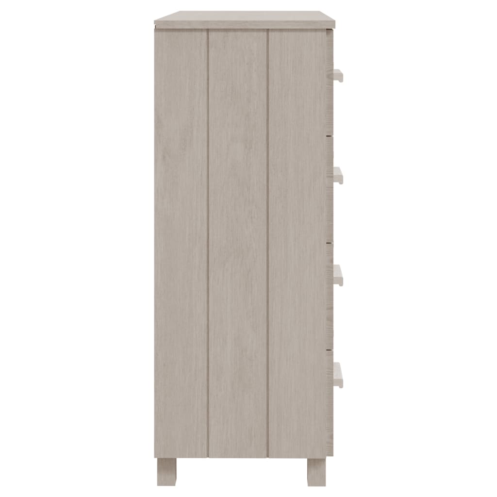 Buffet HAMAR Blanc 79x40x103,5 cm Bois Massif Pin