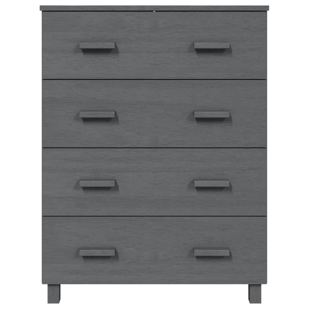 Dressoir HAMAR Donkergrijs 79x40x103,5 cm massief grenenhout