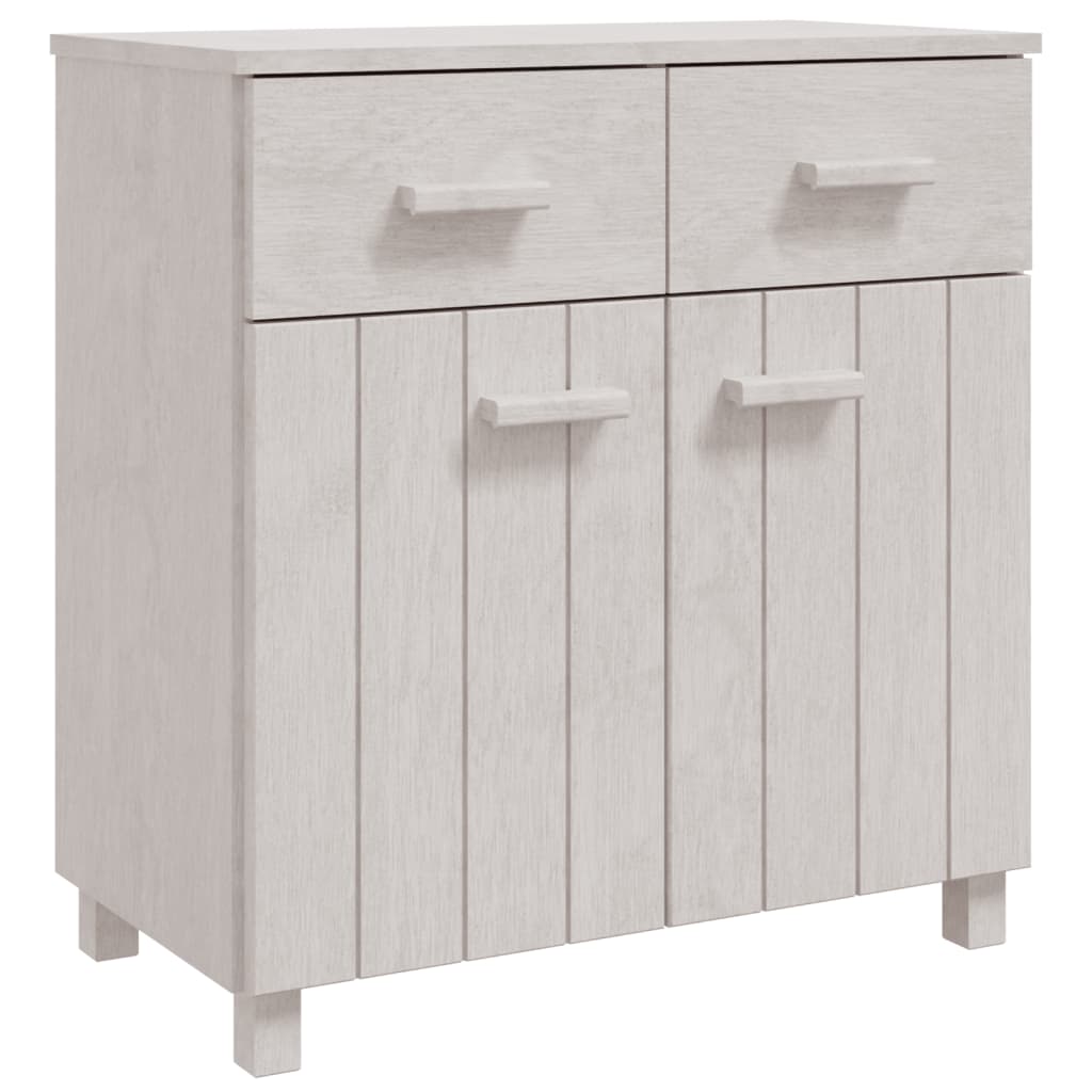 Dressoir HAMAR wit 79x40x80 cm massief grenenhout