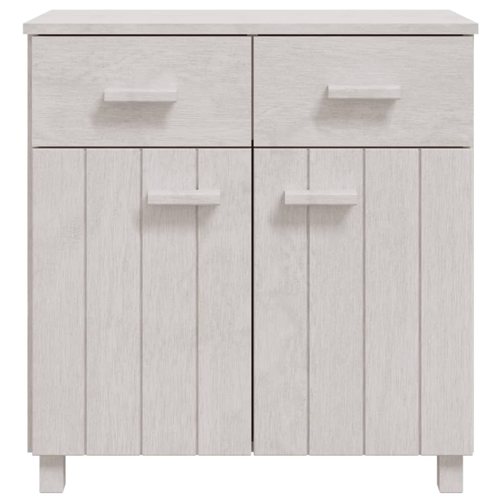 Dressoir HAMAR wit 79x40x80 cm massief grenenhout