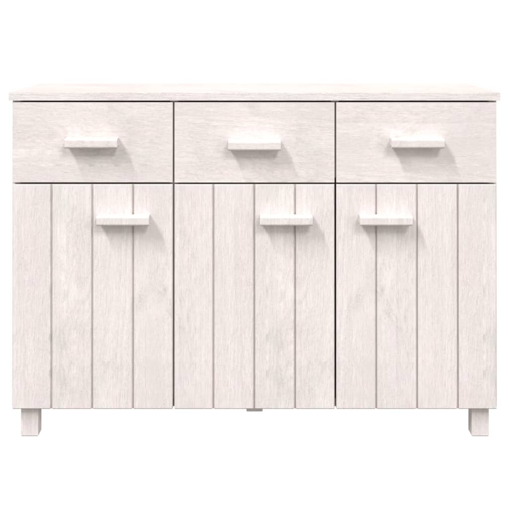 Dressoir HAMAR wit 113x40x80 cm massief grenenhout