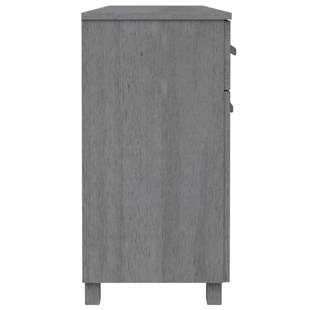 Buffet HAMAR Gris Foncé 113x40x80 cm Bois Massif Pin