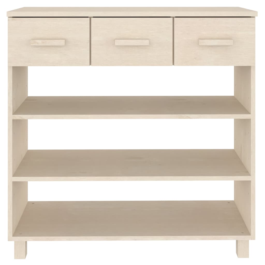 Console Table "HAMAR" Honey Brown 90x35x90 cm Solid Wood Pine