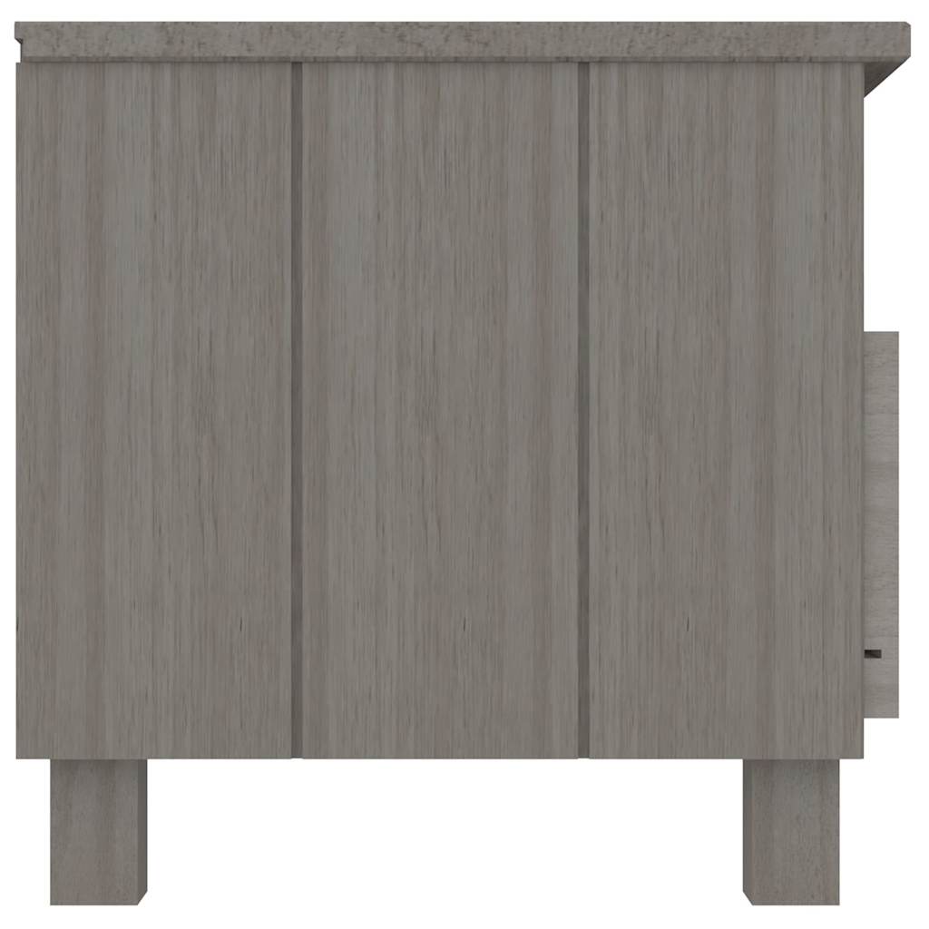 TV Cabinet "HAMAR" Light Grey 106x40x40 cm Solid Wood Pine