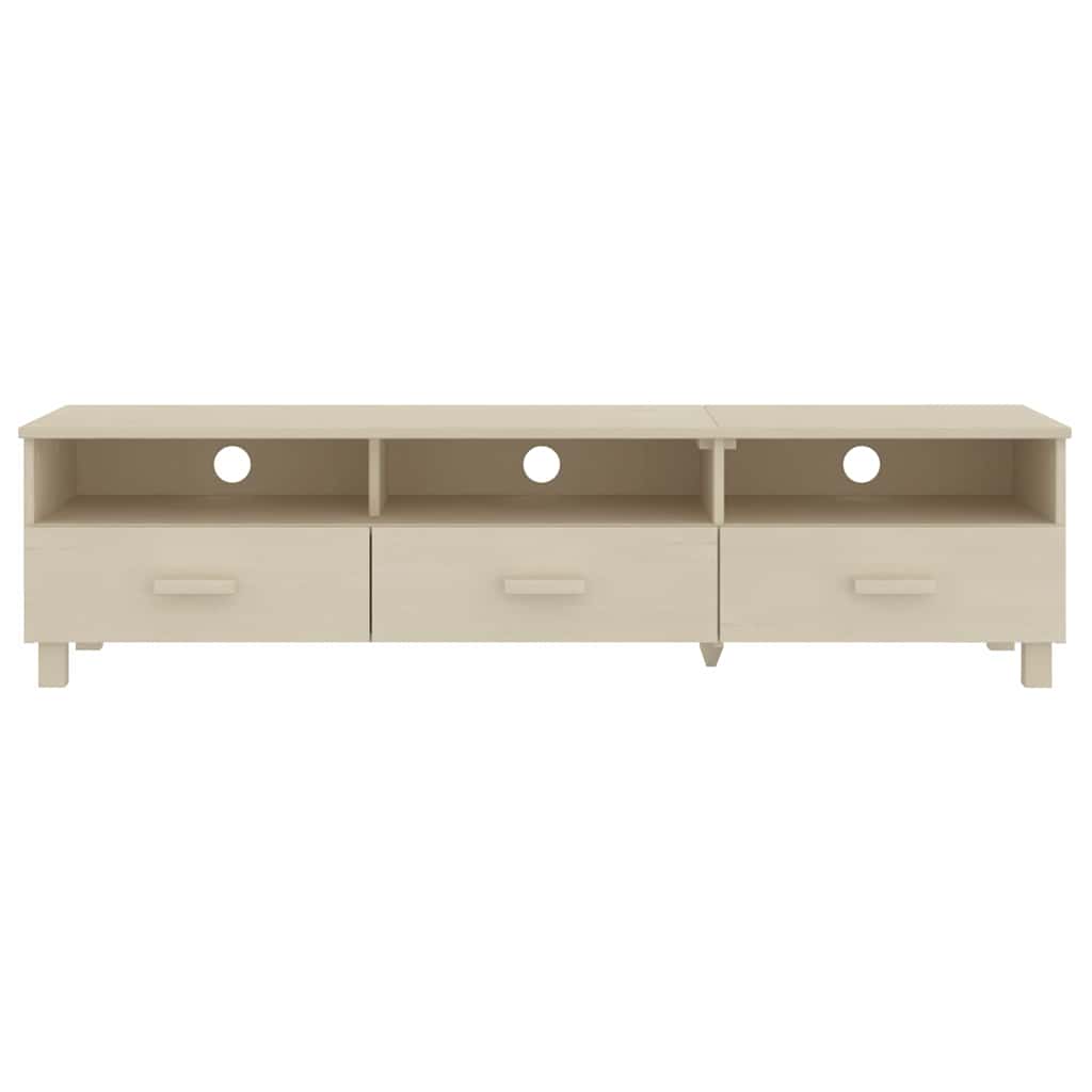 TV Cabinet "HAMAR" Honey Brown 158x40x40 cm Solid Wood Pine