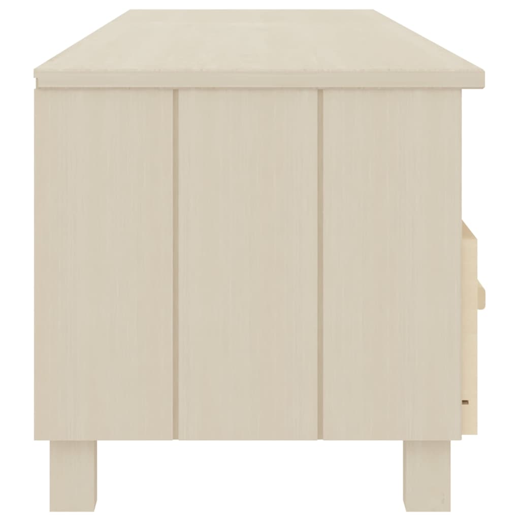 TV Cabinet "HAMAR" Honey Brown 158x40x40 cm Solid Wood Pine