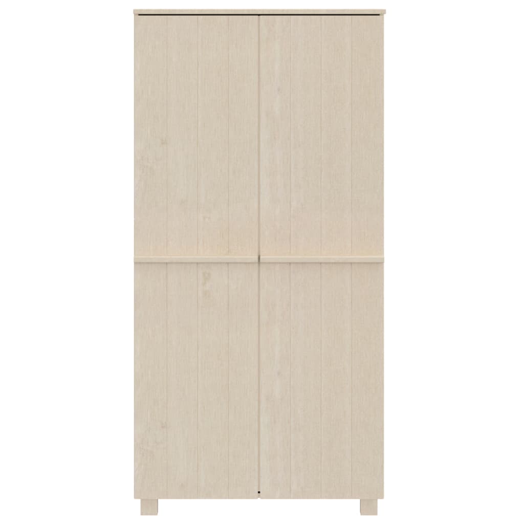 Kledingkast HAMAR Honingbruin 89x50x180 cm massief grenenhout
