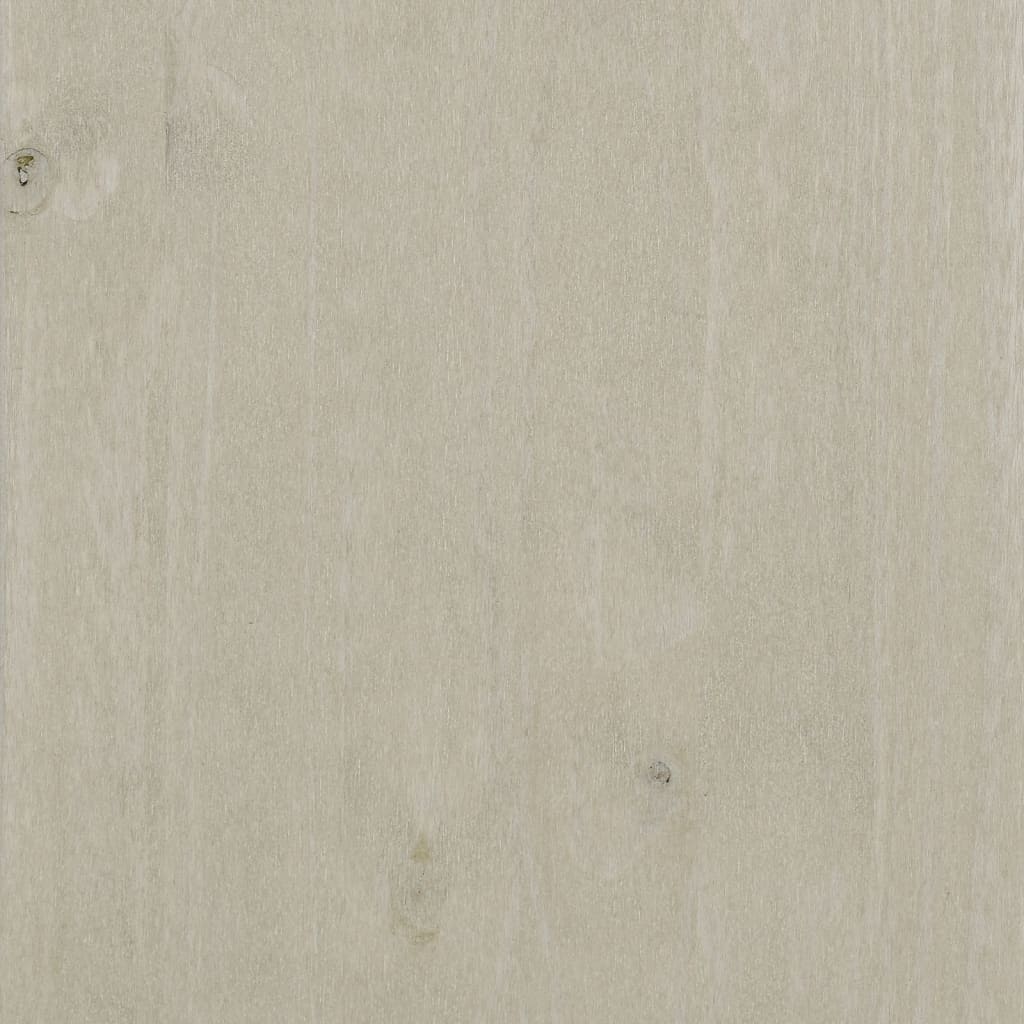 Kledingkast HAMAR wit 89x50x180 cm massief grenenhout
