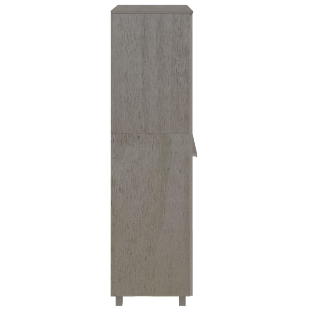 Kledingkast HAMAR lichtgrijs 89x50x180 cm massief grenenhout