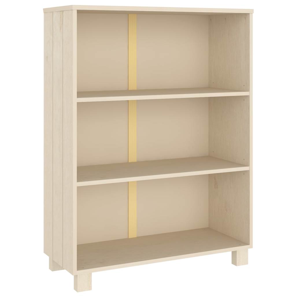 Book Cabinet "HAMAR" Honey Brown 85x35x112 cm Solid Wood Pine