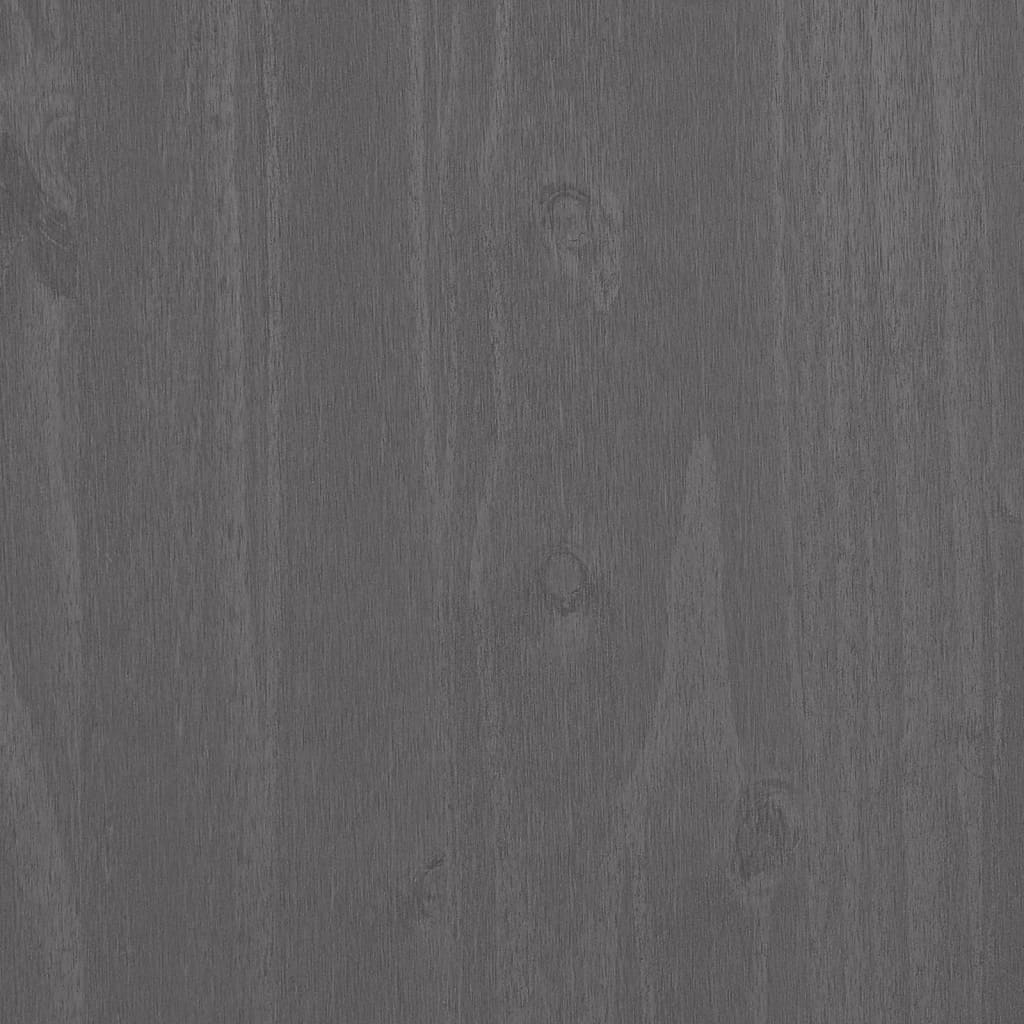 Book Cabinet HAMAR Light Grey 85x35x112 cm Solid Wood Pine