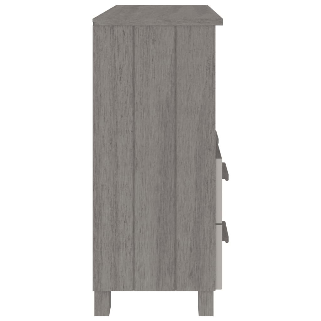 vidaXL Sideboard HAMAR Light Grey 85x35x80 cm Solid Wood Pine