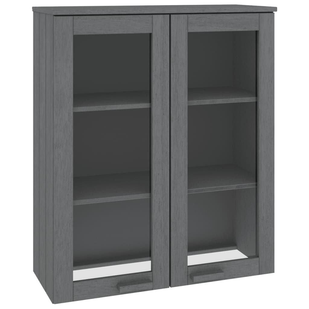 Blad voor highboard HAMAR donkergrijs 85x35x100cm massief grenenhout