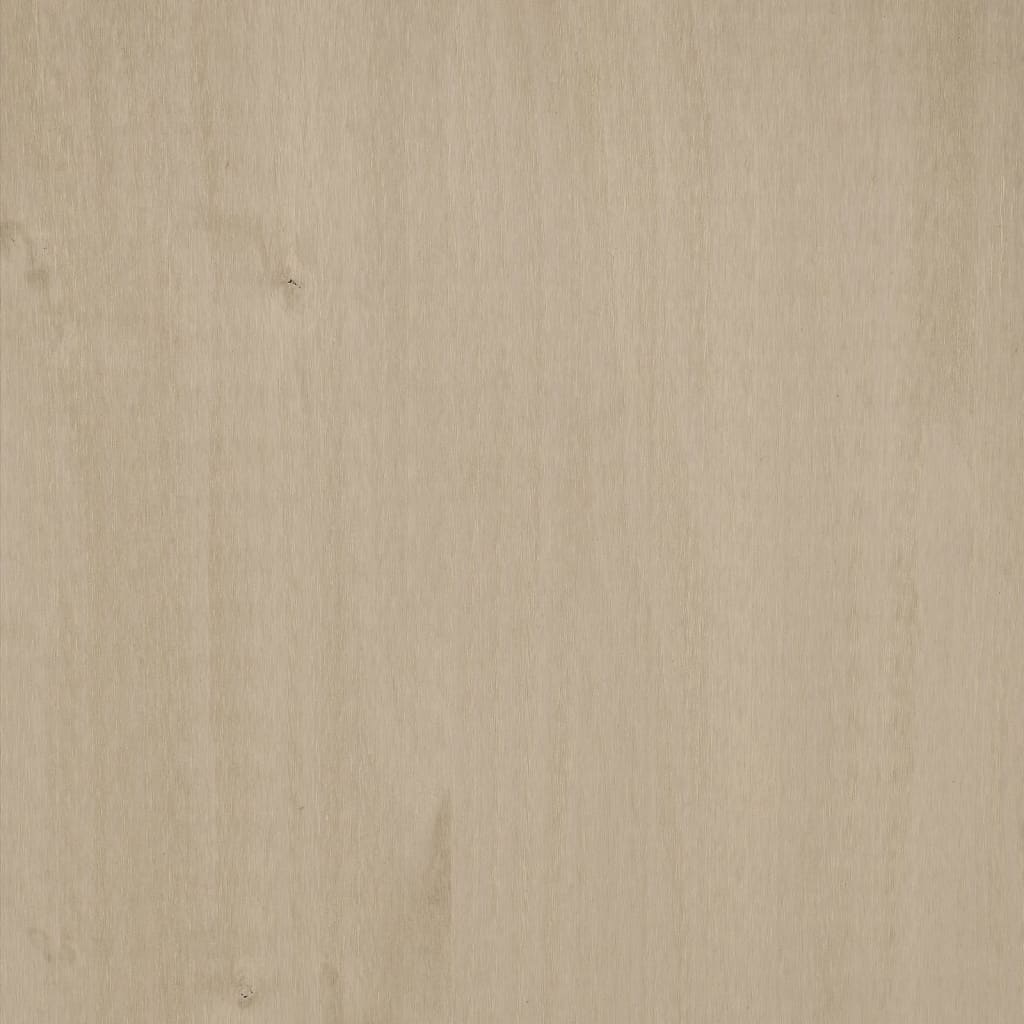 Shoe Cabinet HAMAR Honey Brown 59.5x35x117 cm Solid Wood Pine