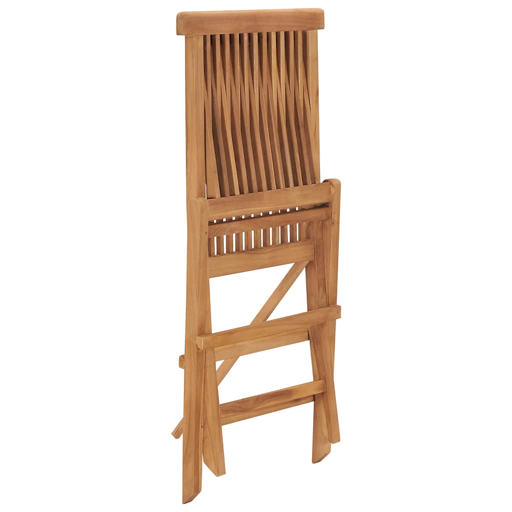 Outdoor Dining Set | Teak Brown | Solid teak wood | Compact | Foldable