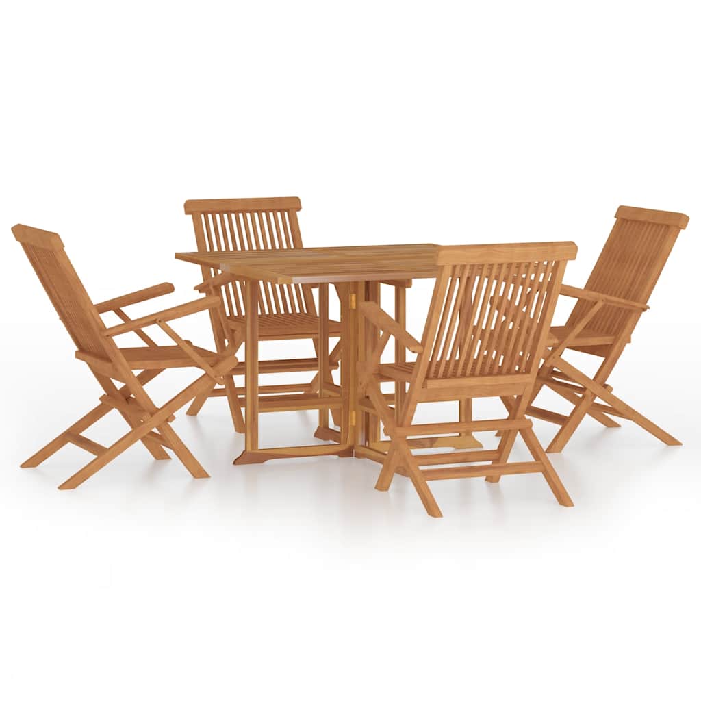 Outdoor Dining Set | Teak | Solid teak wood | Medium | Foldable