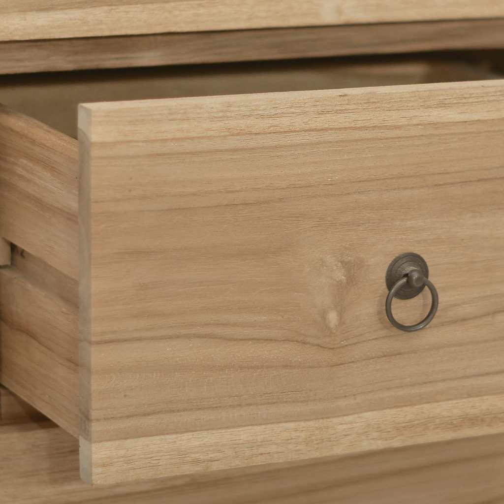 340740 vidaXL Chest of Drawers 55x30x90 cm Solid Wood Teak