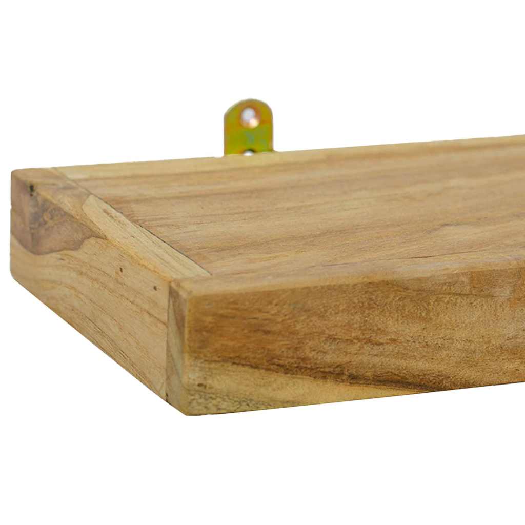 Wall Shelves 2 pcs 40x15x4 cm Solid Wood Teak