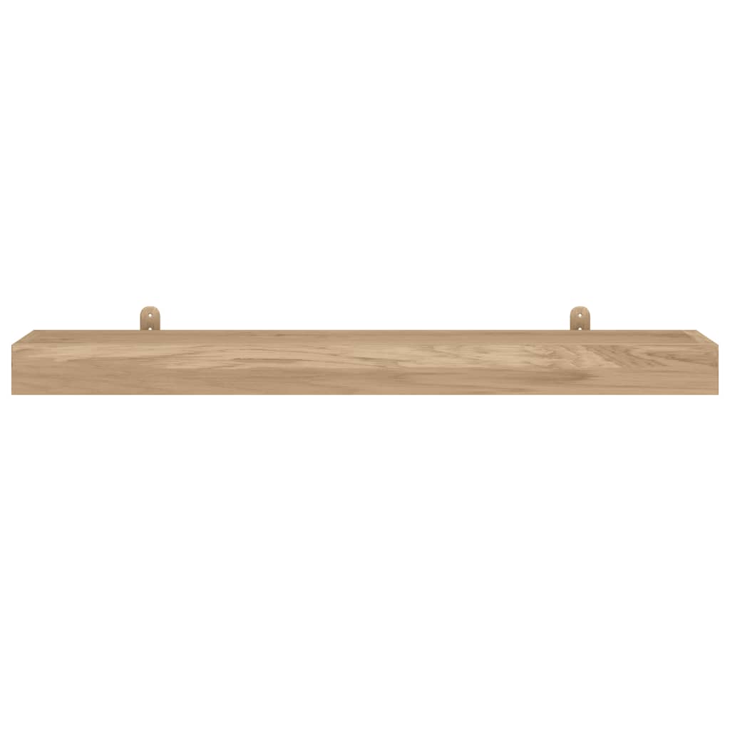 vidaXL Wall Shelves 2 pcs 110x15x6 cm Solid Wood Teak