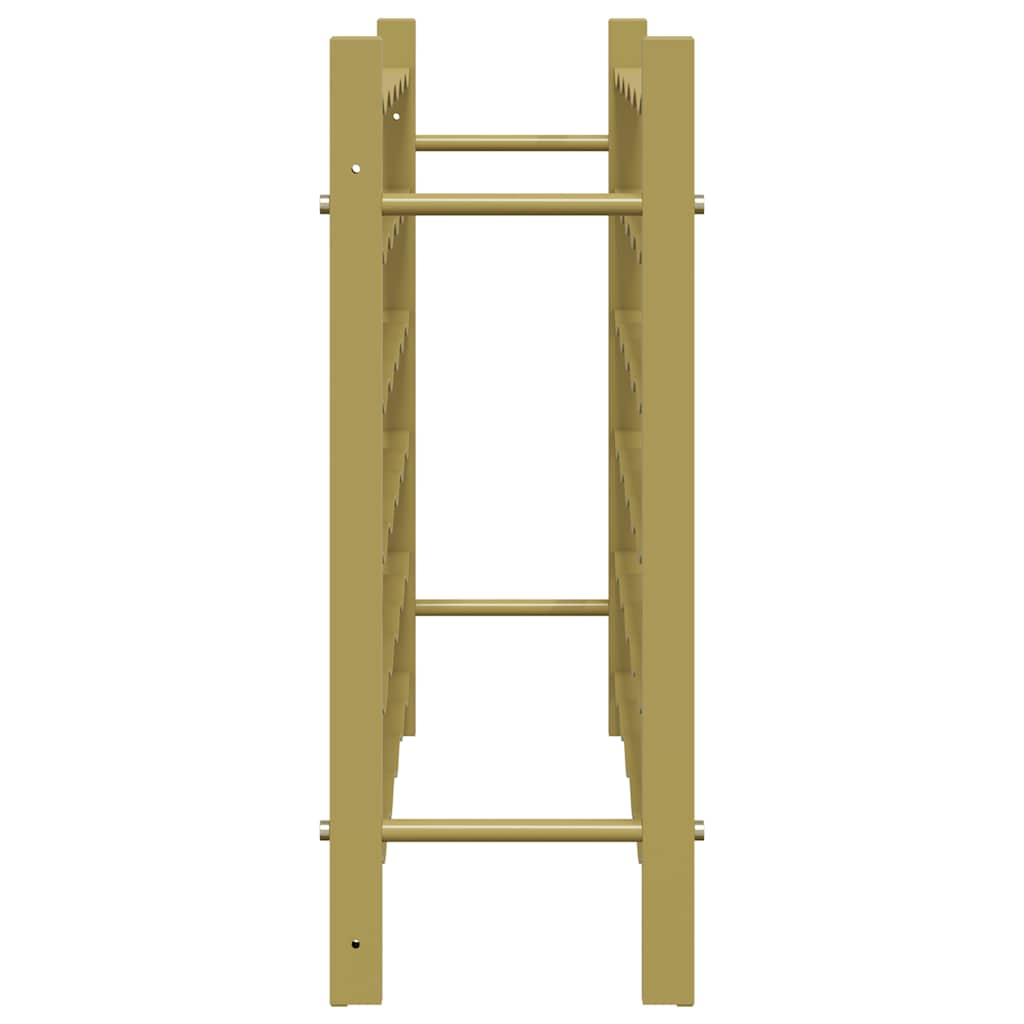 Wine Rack for 36 Bottles Gold Metal