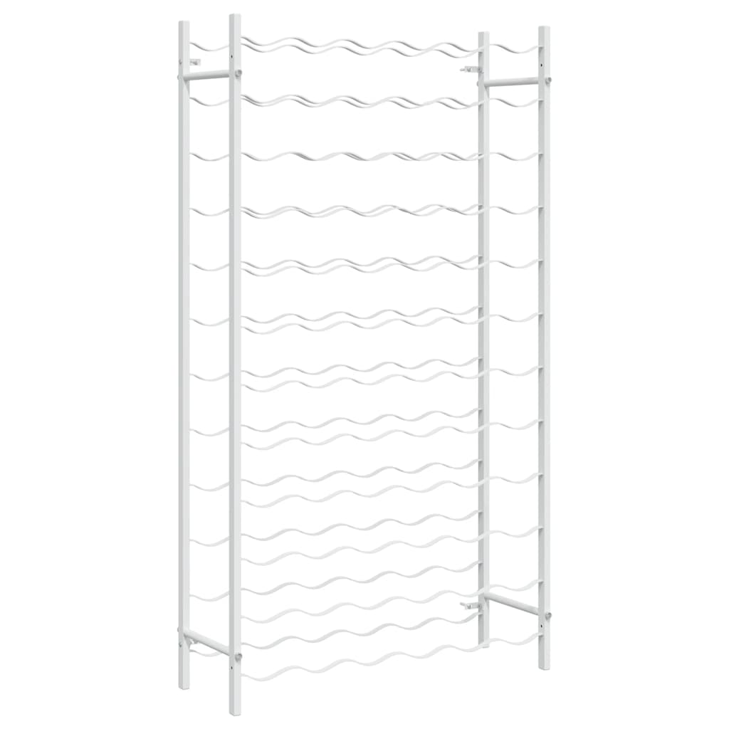 Wine Rack for 72 Bottles White Metal