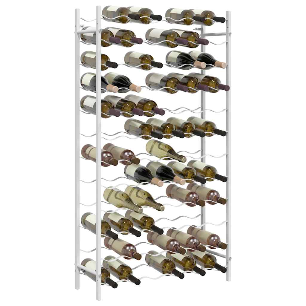 Wine Rack for 72 Bottles White Metal