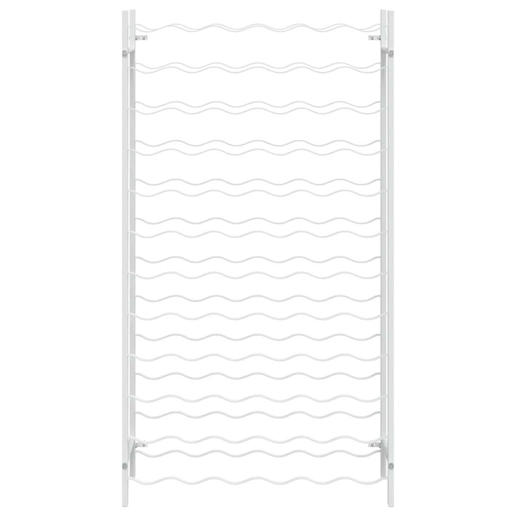 Wine Rack for 72 Bottles White Metal