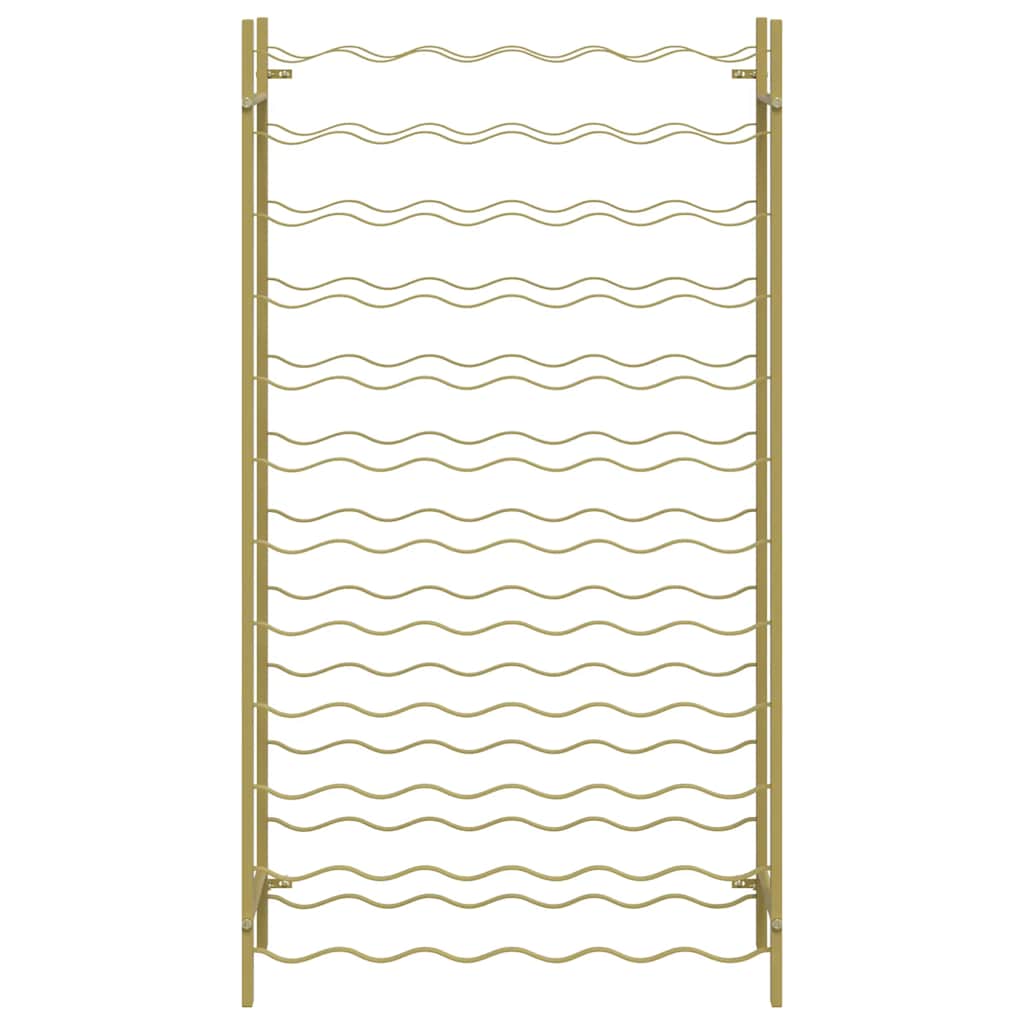 Wine Rack for 72 Bottles Gold Metal