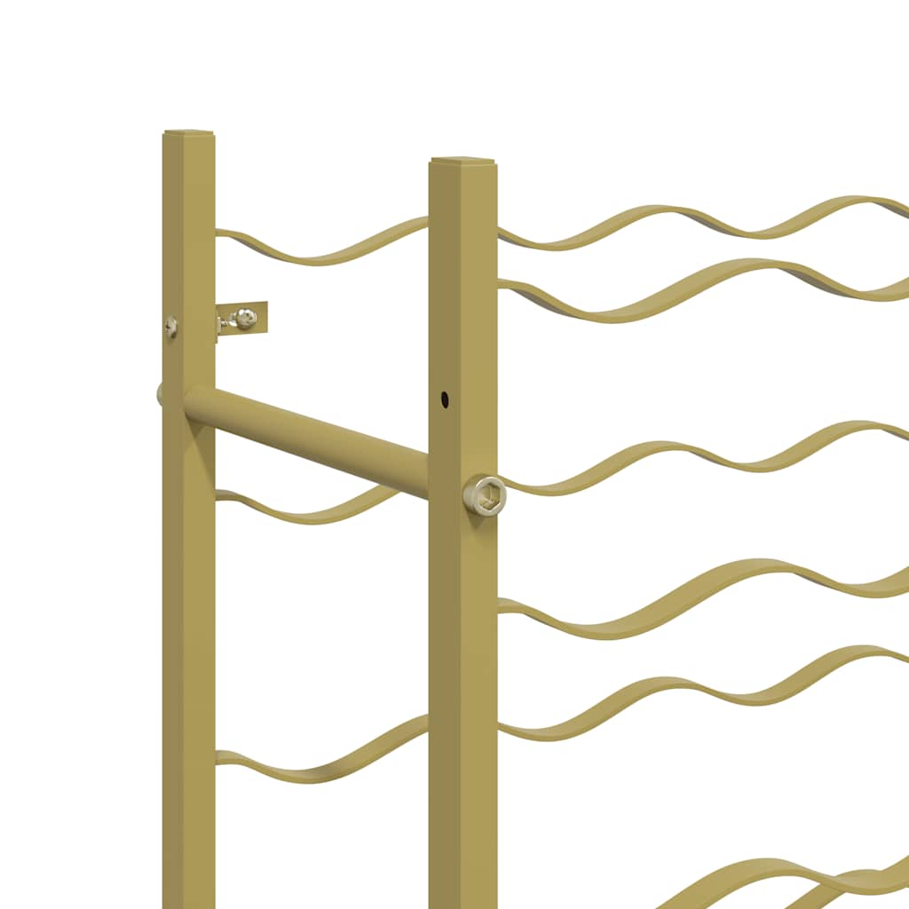 Wine Rack for 72 Bottles Gold Metal