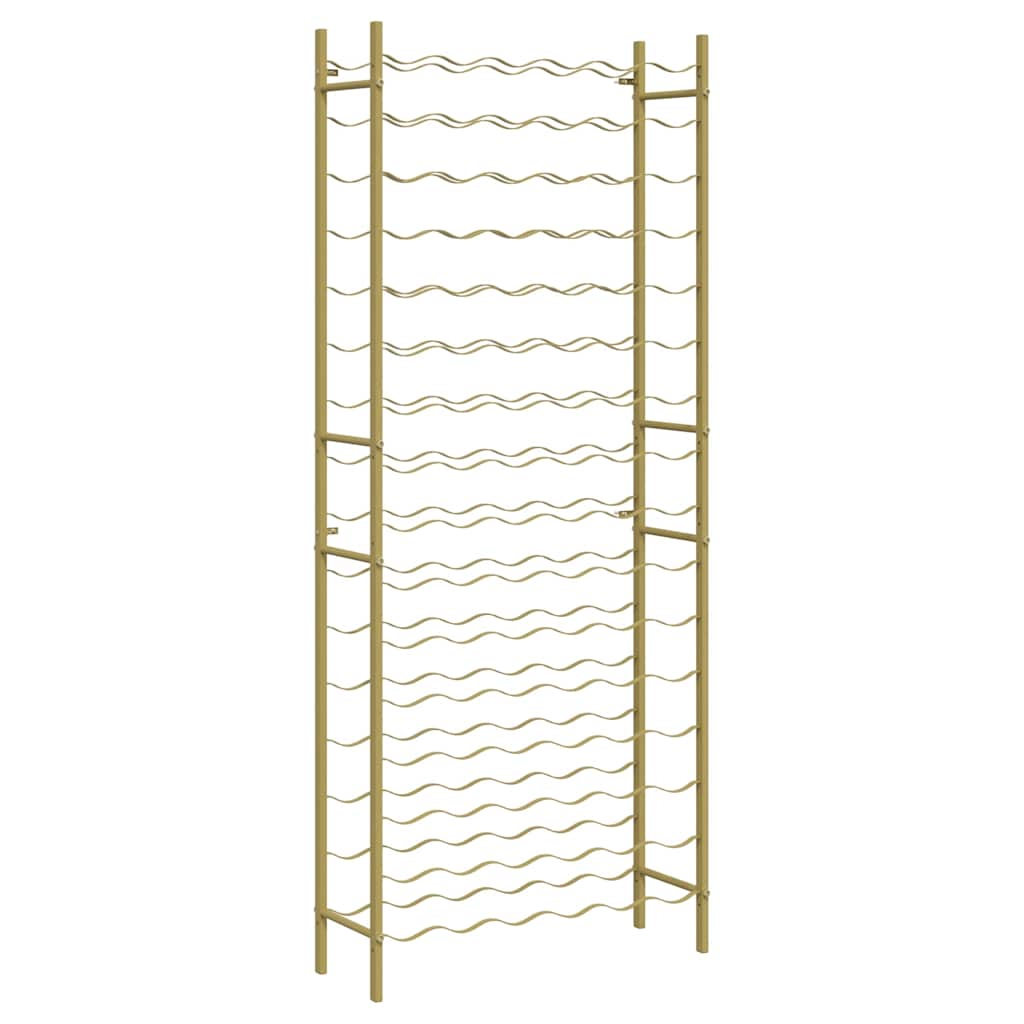 Wine Rack for 96 Bottles Gold Metal