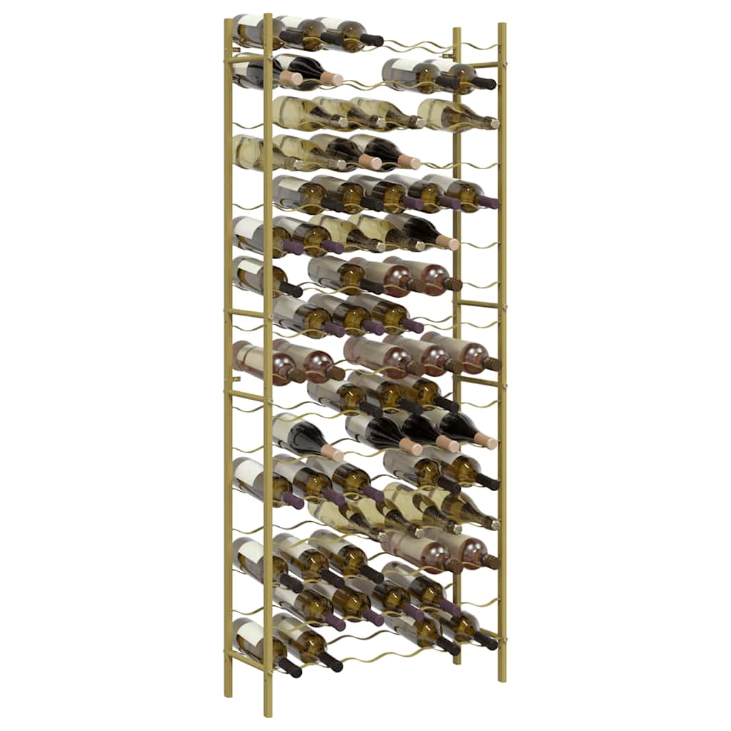 Wine Rack for 96 Bottles Gold Metal