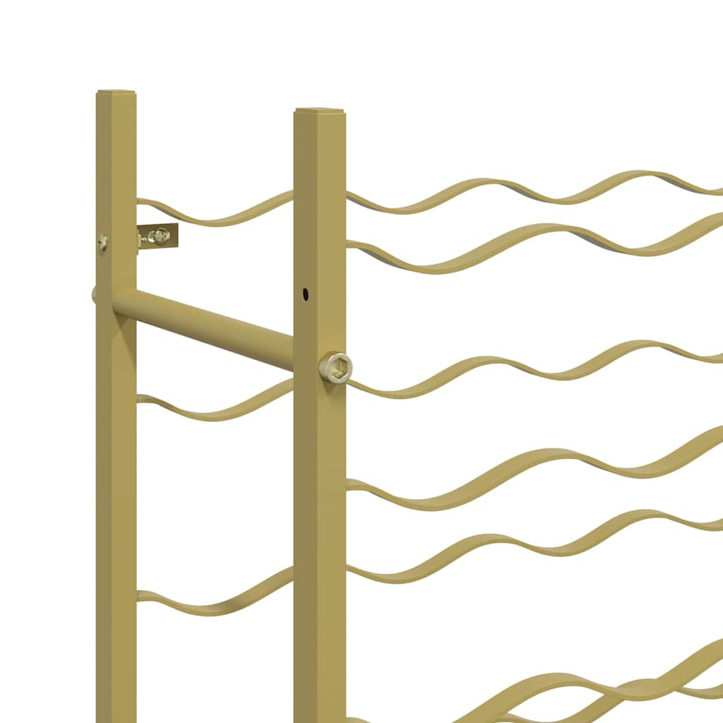 Wine Rack for 96 Bottles Gold Metal