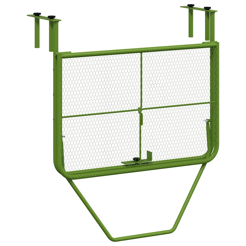 Balcony Table Green 60x40 cm Steel