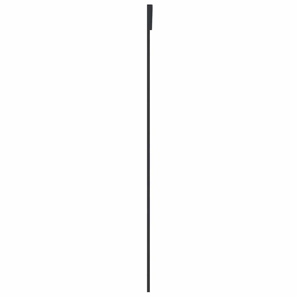 151659 vidaXL Sliding Door Frosted ESG Glass and Aluminium 90x205 cm Black