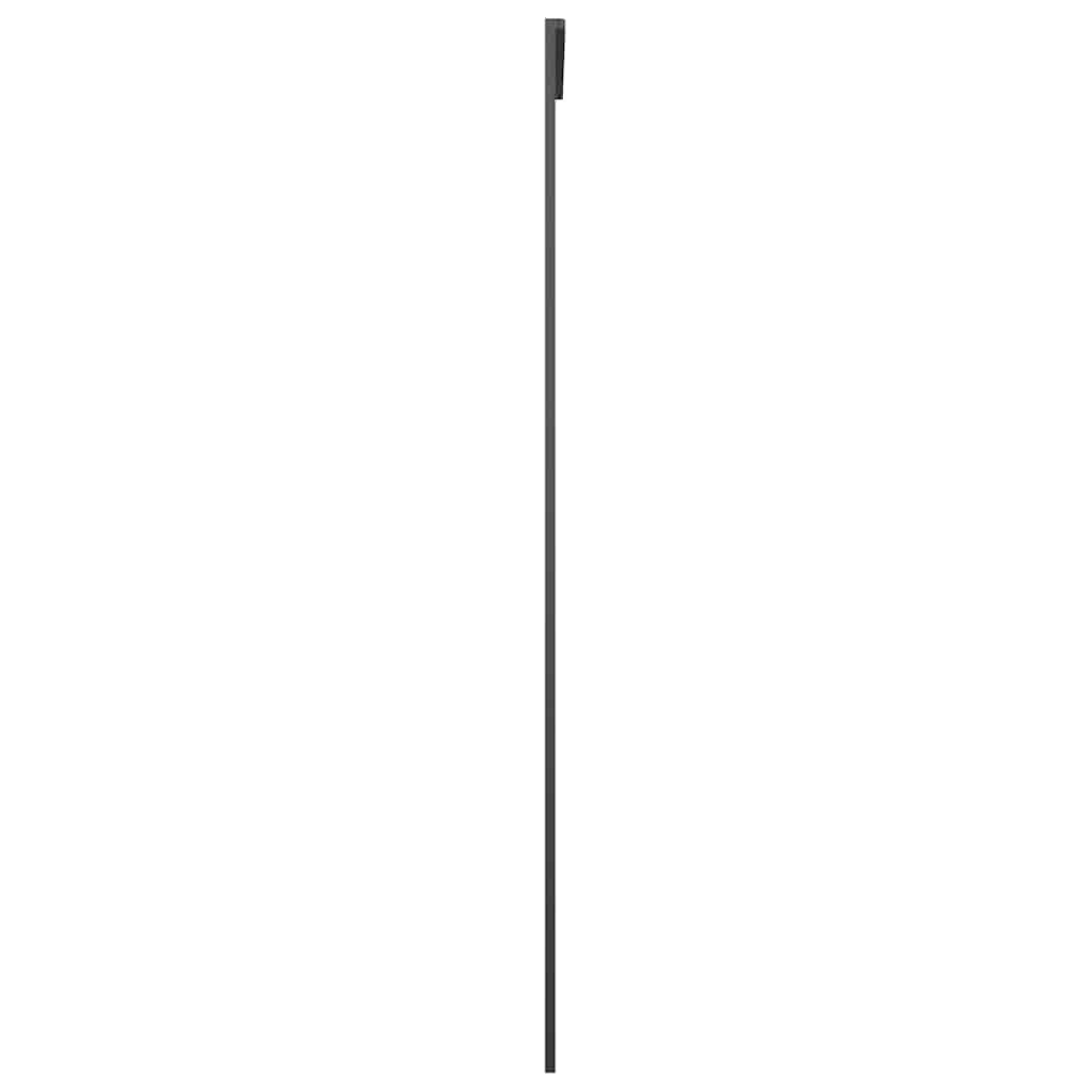 151679 vidaXL Sliding Door Frosted ESG Glass and Aluminium 76x205 cm Black