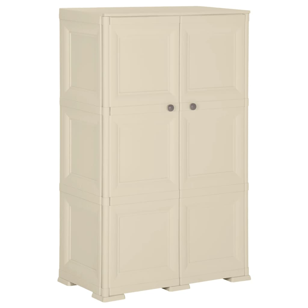 Cabinet | Angora White Wood Design | Plastic | Medium | Cabinet