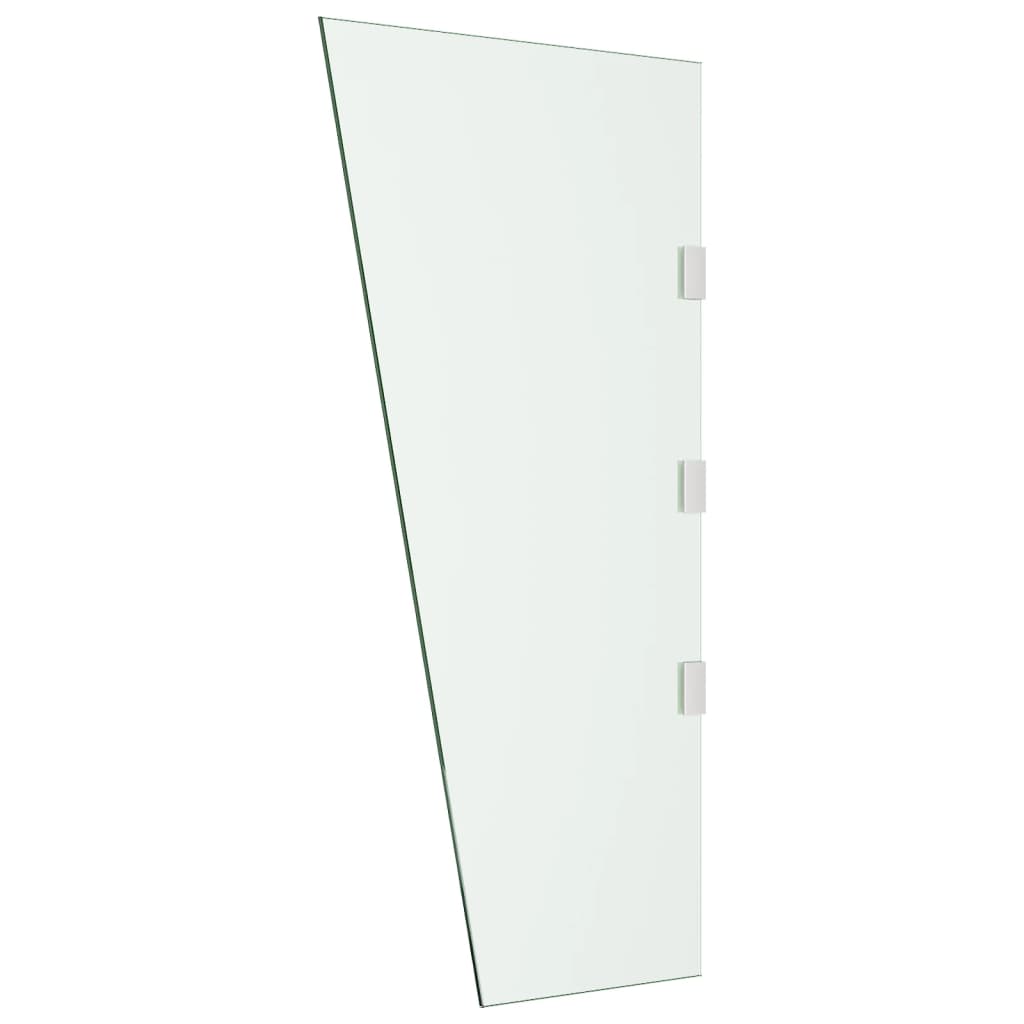 vidaXL Side Panel for Door Canopy Transparent 50x100 cm Tempered Glass