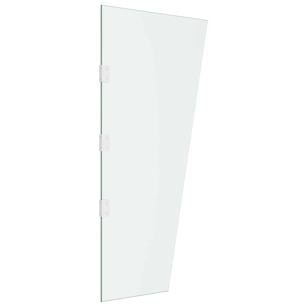 vidaXL Side Panel for Door Canopy Transparent 50x100 cm Tempered Glass